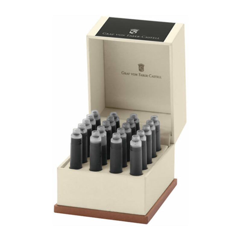 GRAF VON FABER CASTELL Ink Cartridges 20s Carbon Black