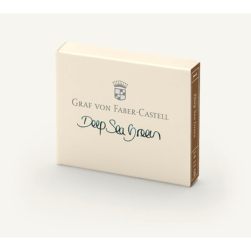 GRAF VON FABER CASTELL Ink Cartridges 6s Deep Sea Green Default Title