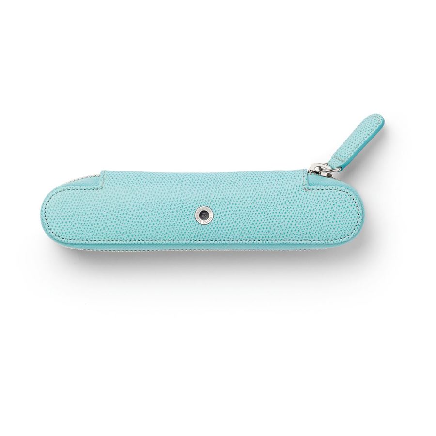 GVFC Pen Case for 1 pen w/Zipper Epsom Turquoise