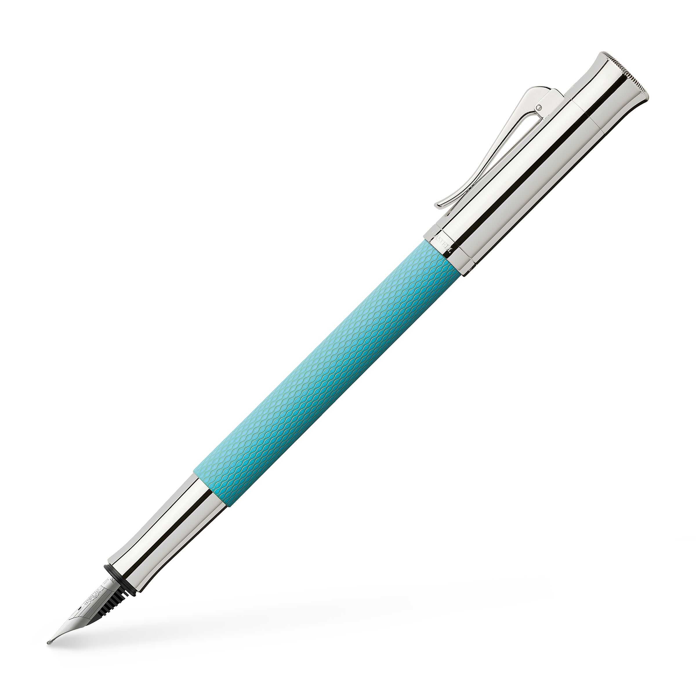 GRAF VON FABER CASTELL Guilloche Turquoise Fountain Pen-Fine Default Title