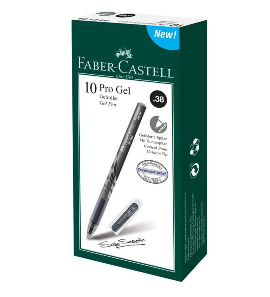 FABER-CASTELL Pro Gel 0.38mm 542199 Black 10s