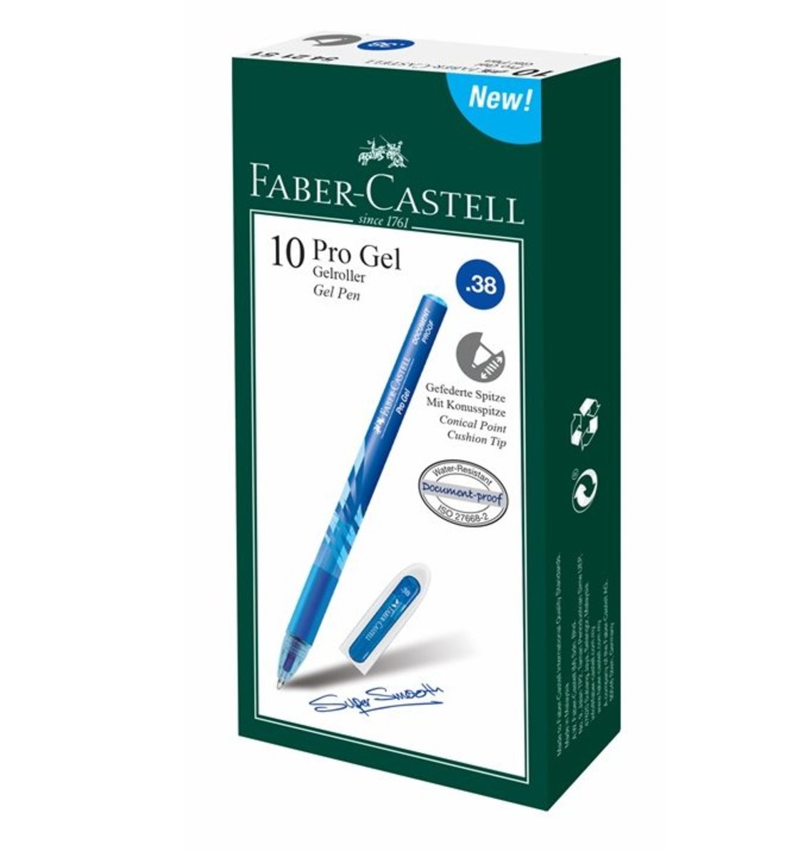 FABER-CASTELL Pro Gel 0.38mm 542151 Blue 10s