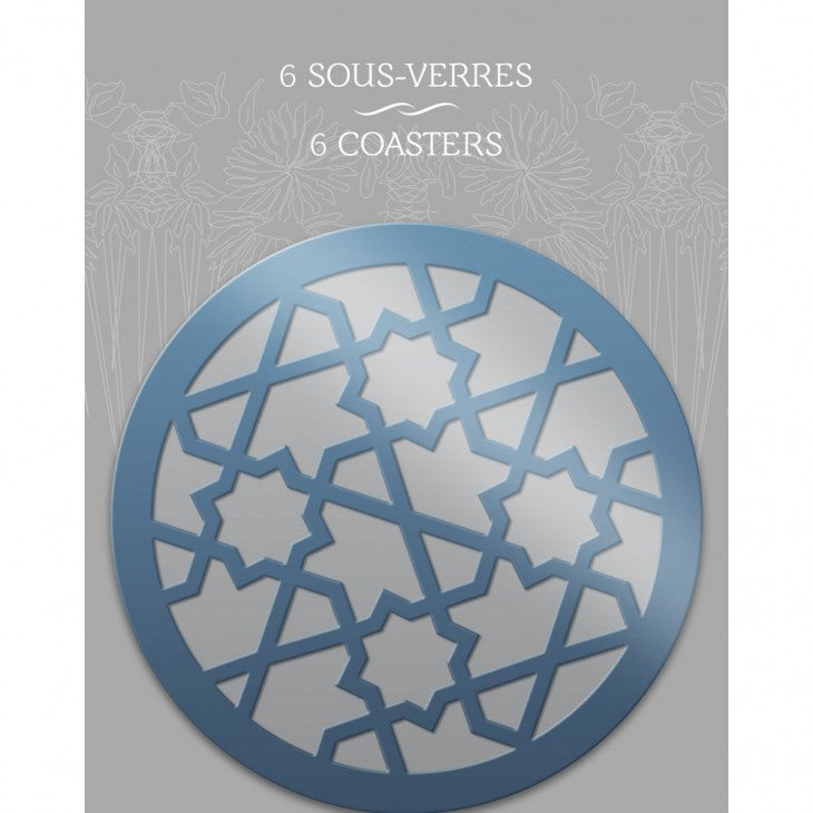 CLAIREFONTAINE Lalla Coasters 11cm Pack of 6 Ass.