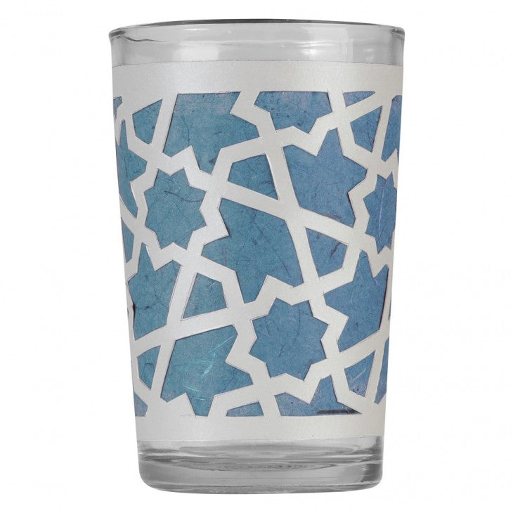 CLAIREFONTAINE Lalla Glass Candle Holder 6x9cm Ass.