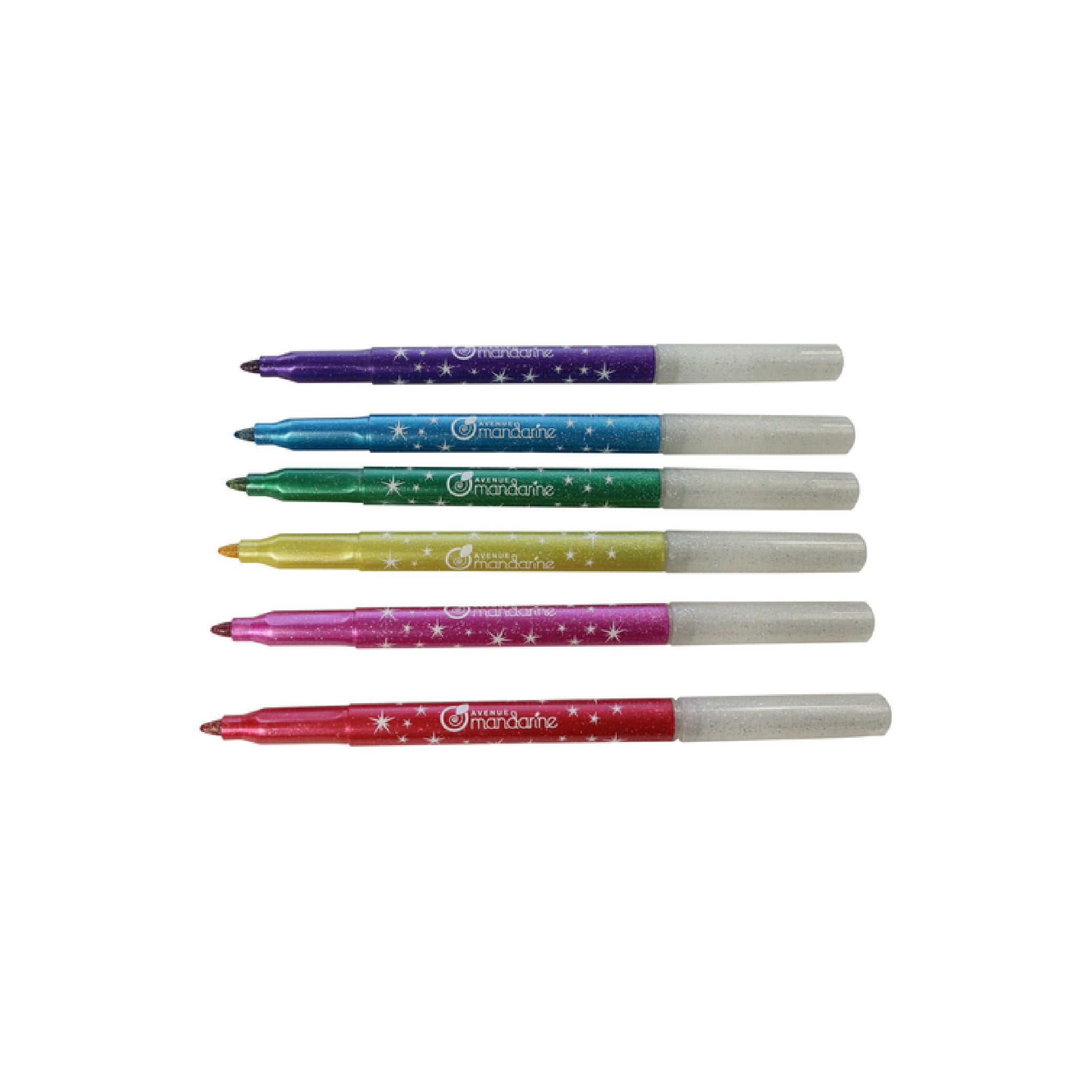 AVM 6 Glitter Felt-Tip Pens Pocket Default Title