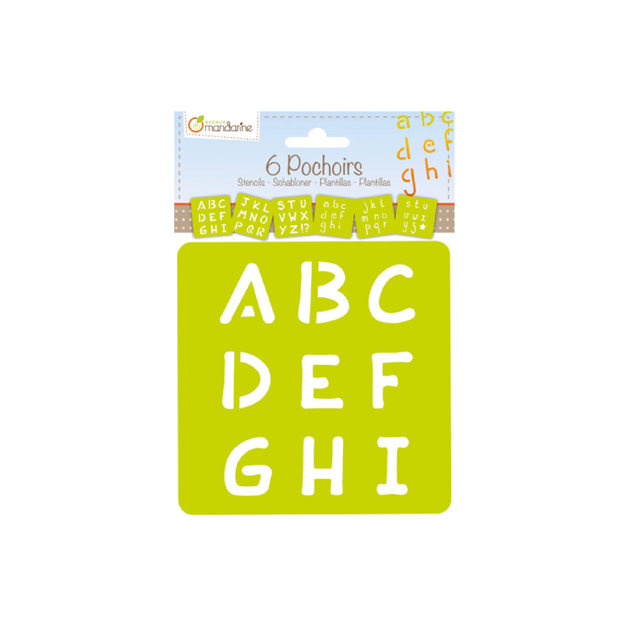 AVM Stencil Set of 6 Alphabet Default Title