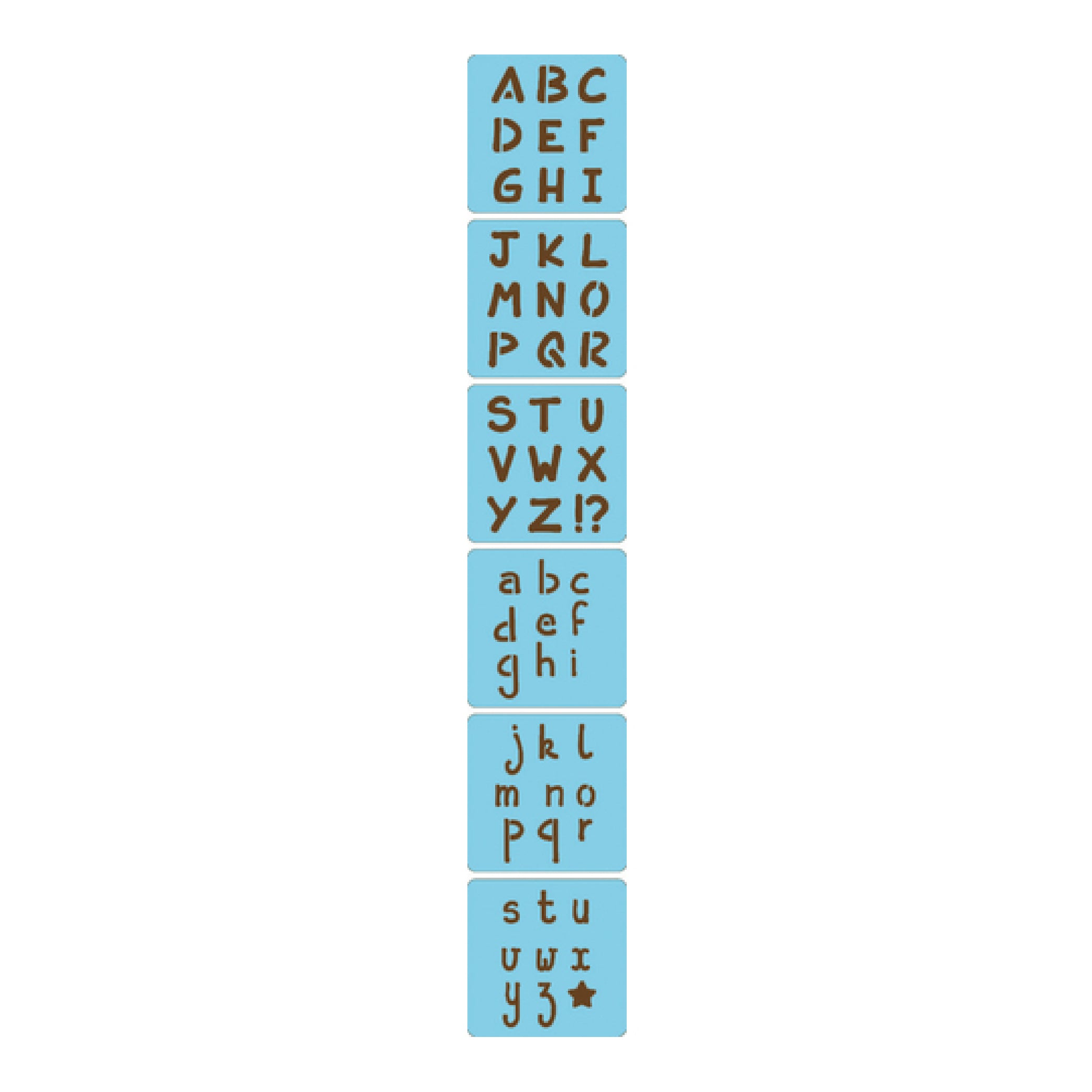 AVM Stencil Set of 6 Alphabet Default Title