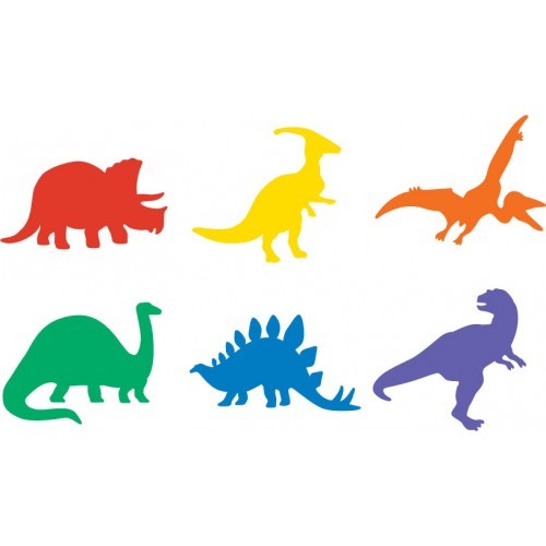 AVM Stencil Set of 6 Dinosaurs
