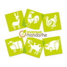 AVM Stencil Set of 6 Farm Animals