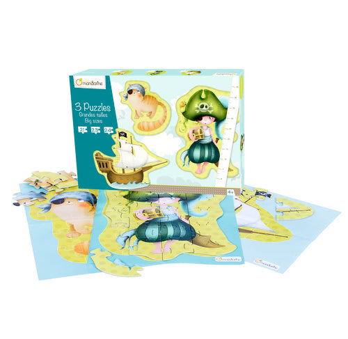 AVENUE MANDARINE 3 Large Puzzles-Pirates Default Title