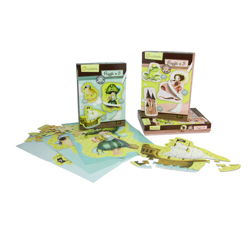 AVENUE MANDARINE 3 Large Puzzles-Pirates Default Title