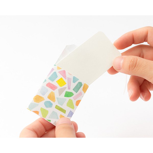 CHOTTO Pocket Paper Tag Watercolor Ores