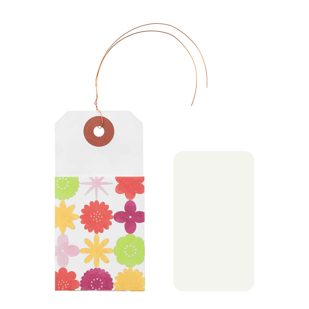 CHOTTO Paper Tag Pocket Watercolor Flower