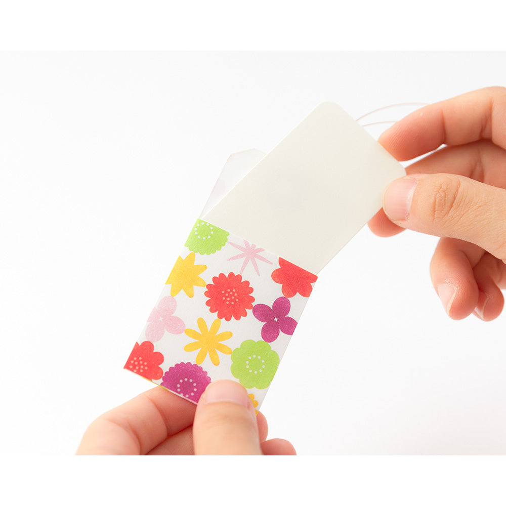 CHOTTO Paper Tag Pocket Watercolor Flower