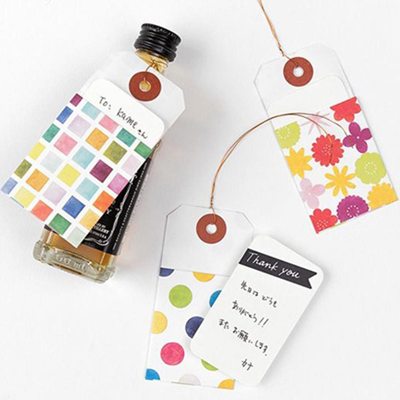 CHOTTO Paper Tag Pocket Watercolour Border
