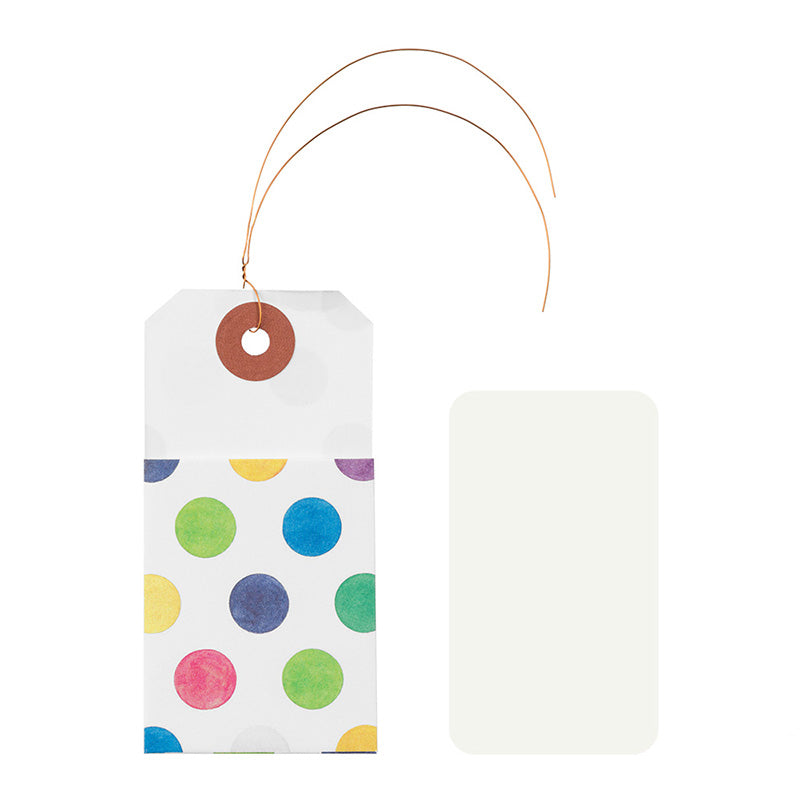 CHOTTO Paper Tag Pocket Watercolor Dots