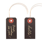 CHOTTO Paper Tag Hello-Best Black