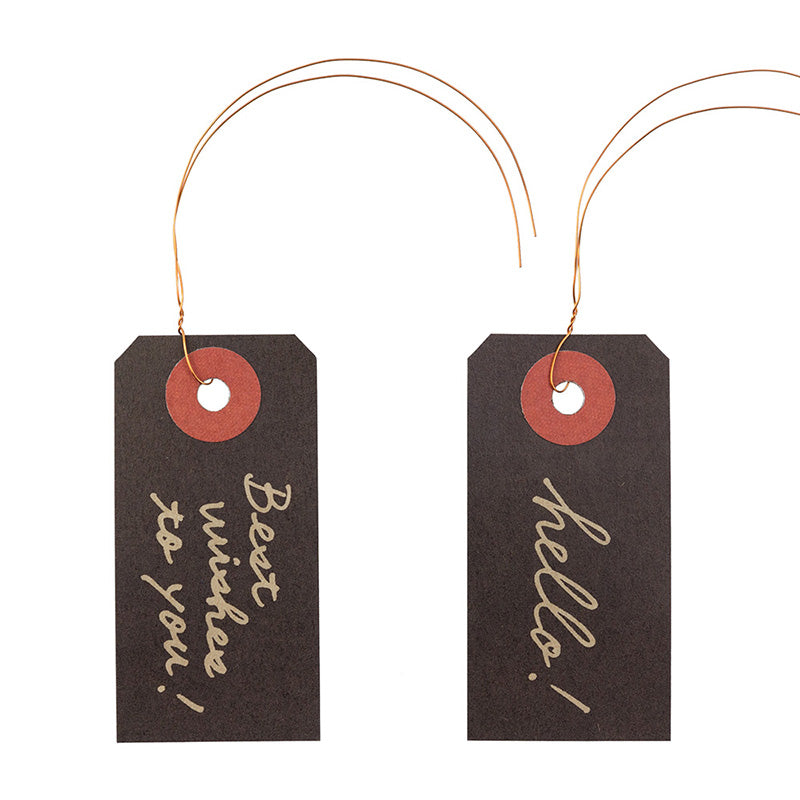 CHOTTO Paper Tag Hello-Best Black