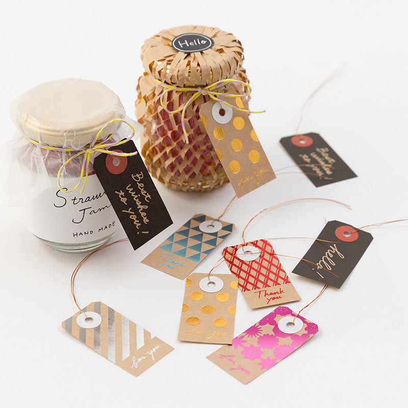 CHOTTO Paper Tag Dots Gold