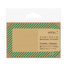 CHOTTO Message Sticker Kraft-Green