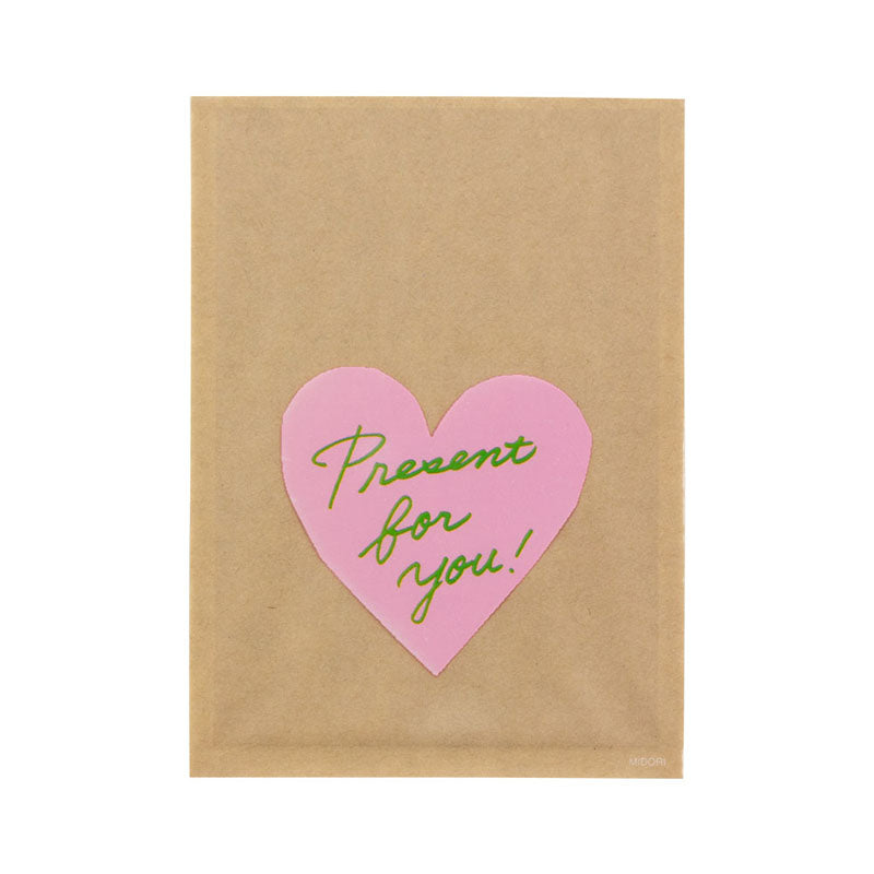 CHOTTO Clear Faced Bag S Front Prints-Heart Pink