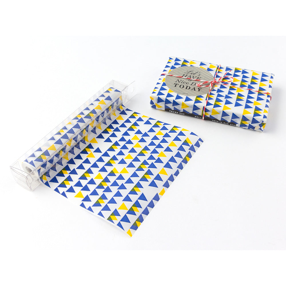 CHOTTO Thin Paper Wrap-Yellow/Blue
