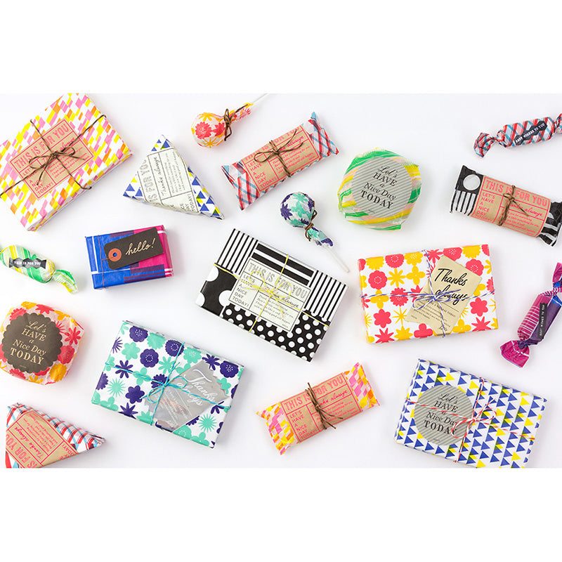 CHOTTO Thin Paper Wrap-Yellow/Blue