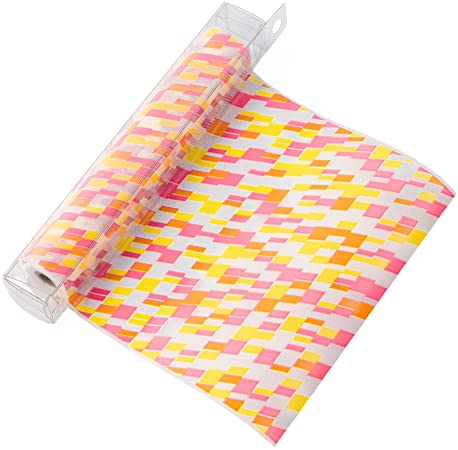 CHOTTO Thin Paper Wrap-Rhombus Pink/Yellow
