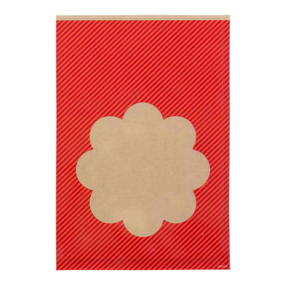 CHOTTO Clear Faced Bag M Front Prints-Flower Windo