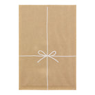 CHOTTO Clear Faced Bag M Front Prints-Ribbon White