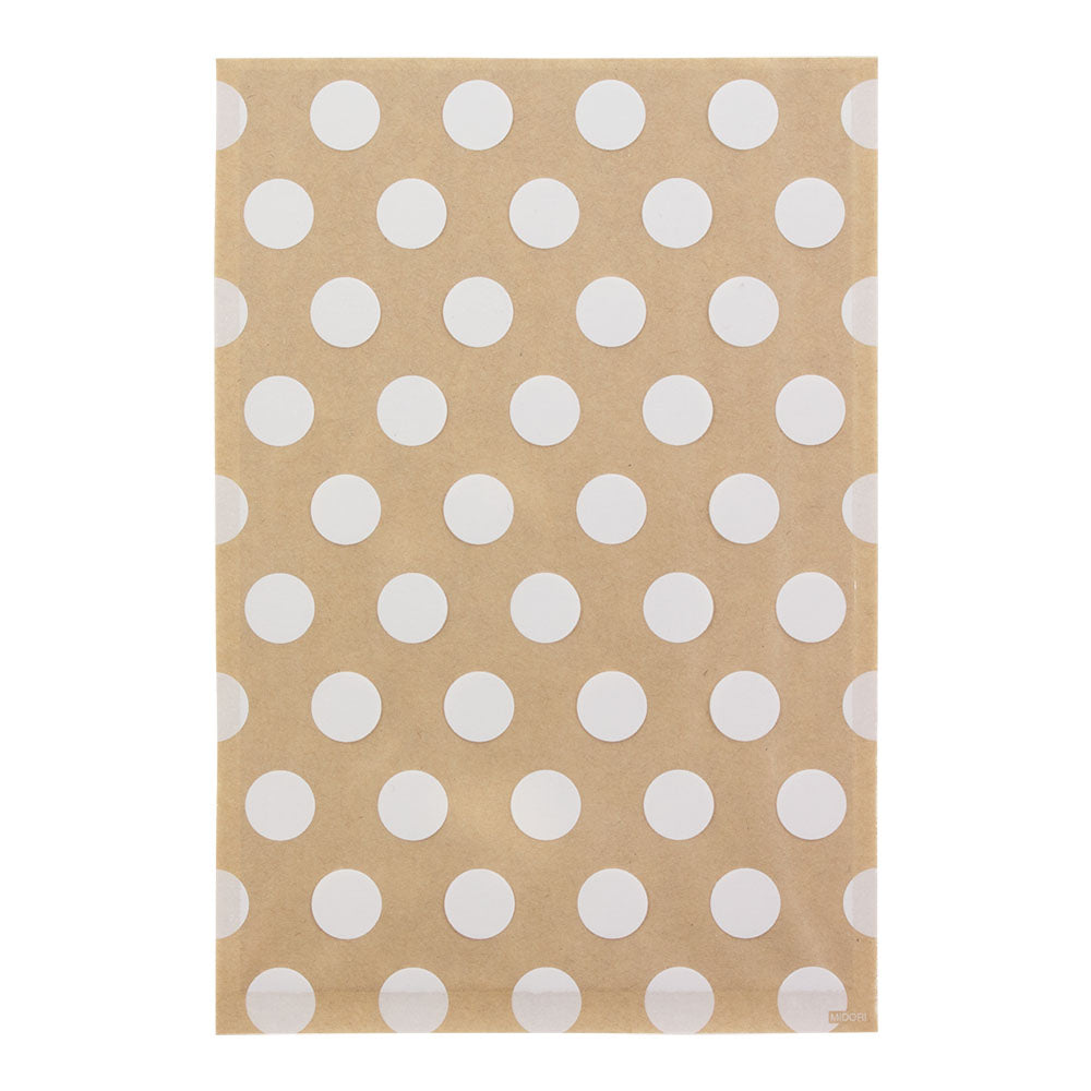 CHOTTO Clear Faced Bag M Front Prints-Dot