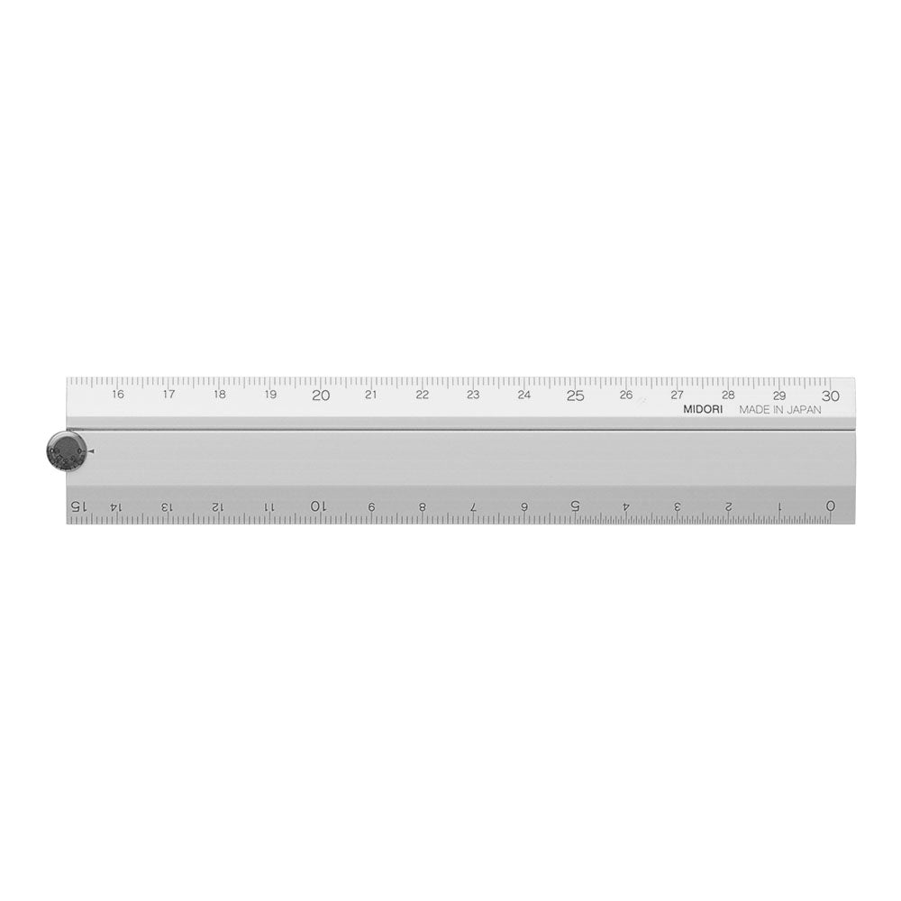 MIDORI Aluminium Multiple Ruler Silver