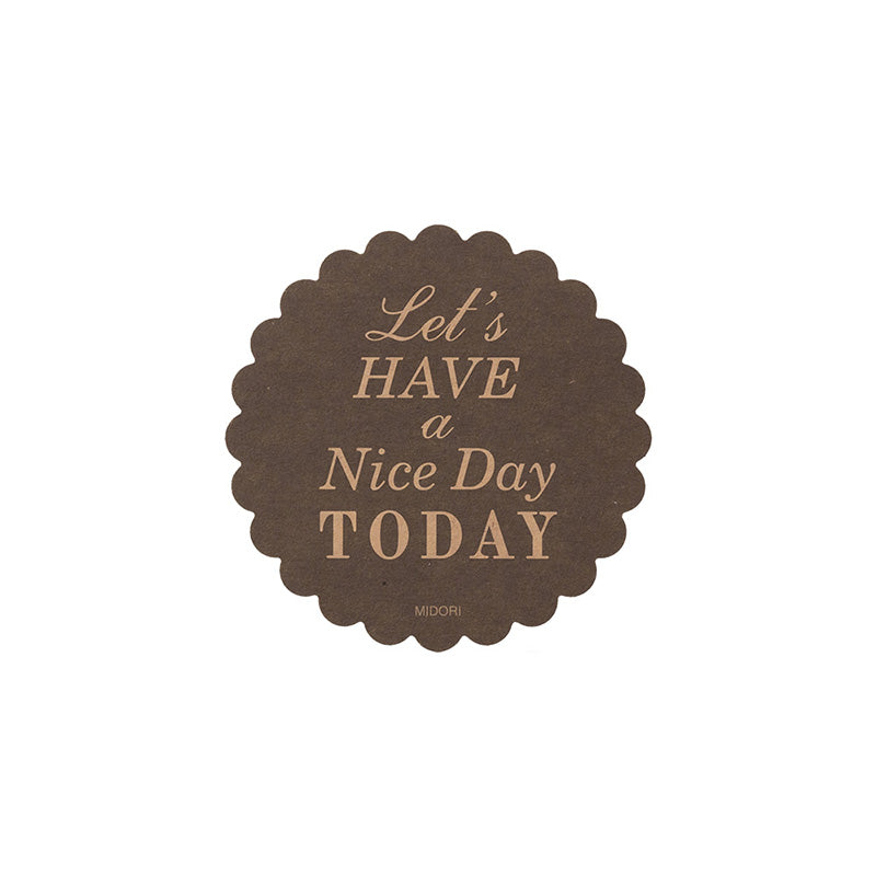 CHOTTO Gift Sticker Nice Day Black