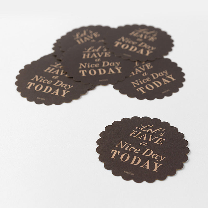 CHOTTO Gift Sticker Nice Day Black