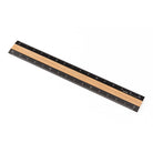 MIDORI Aluminium Wooden Ruler 15cm Black