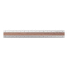 MIDORI Aluminium Wooden Ruler 15cm Dark Brown