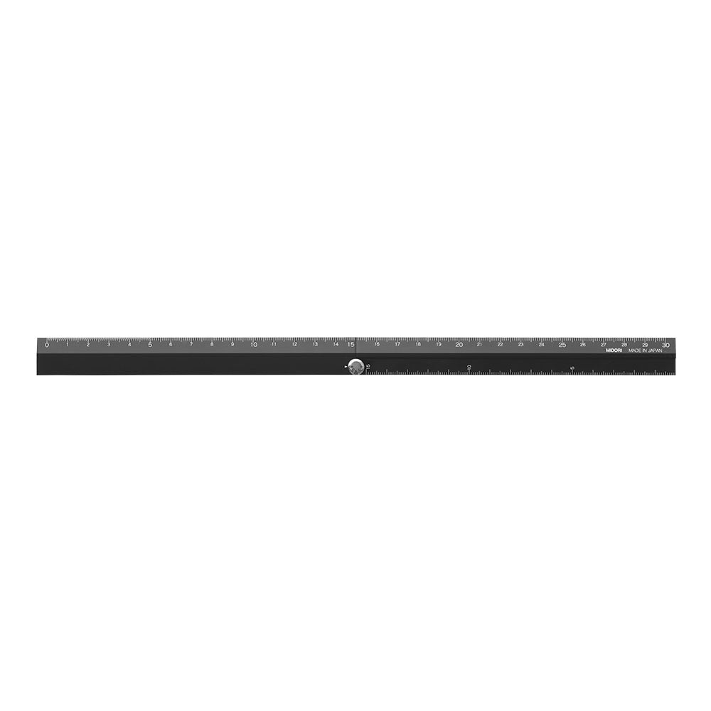MIDORI Aluminium Multiple Ruler Black