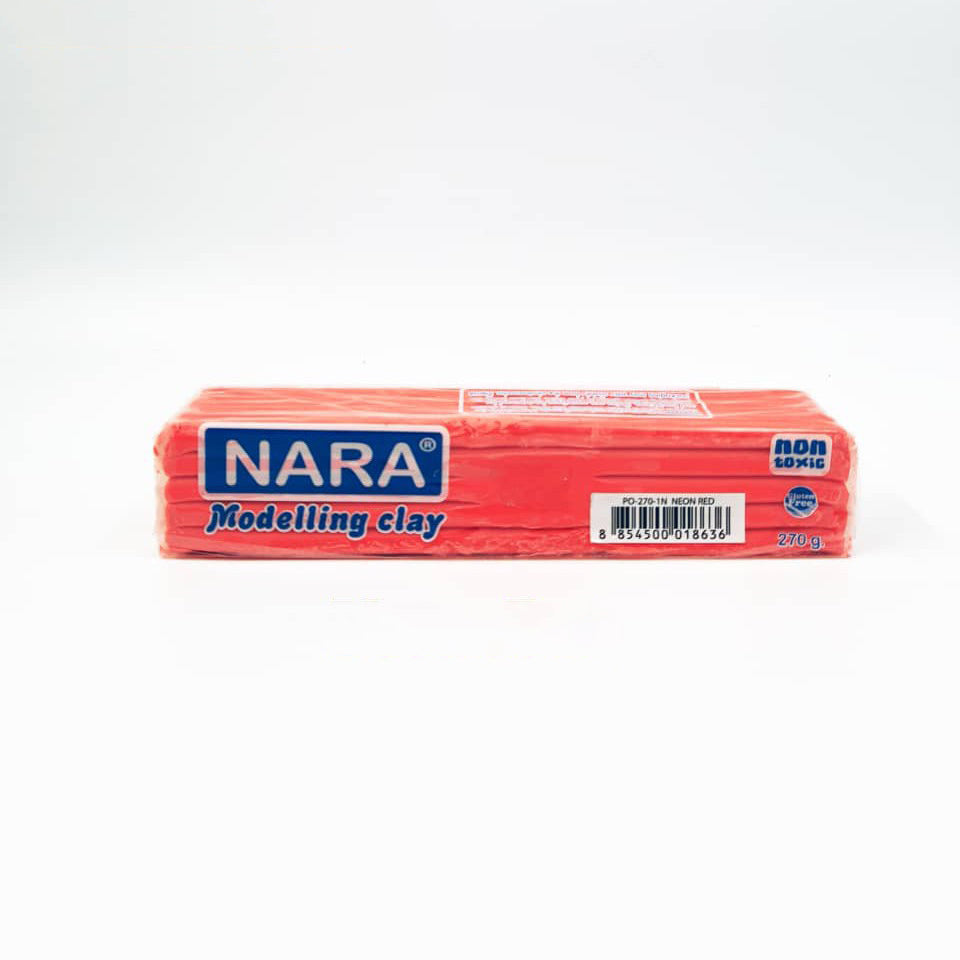 NARA Modelling Clay PO-270-1N-RD 270g Neon Red