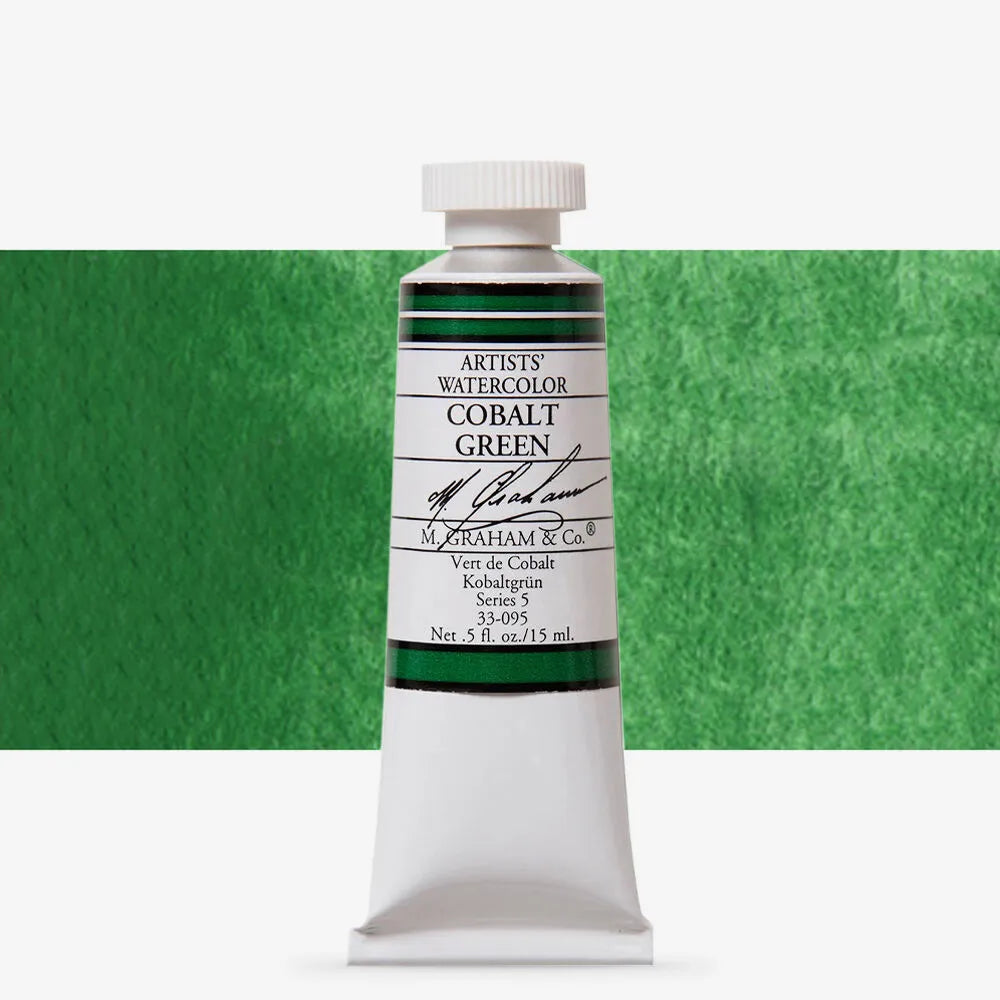 M.Graham 15ml Artists Watercolour 095 Cobalt Green