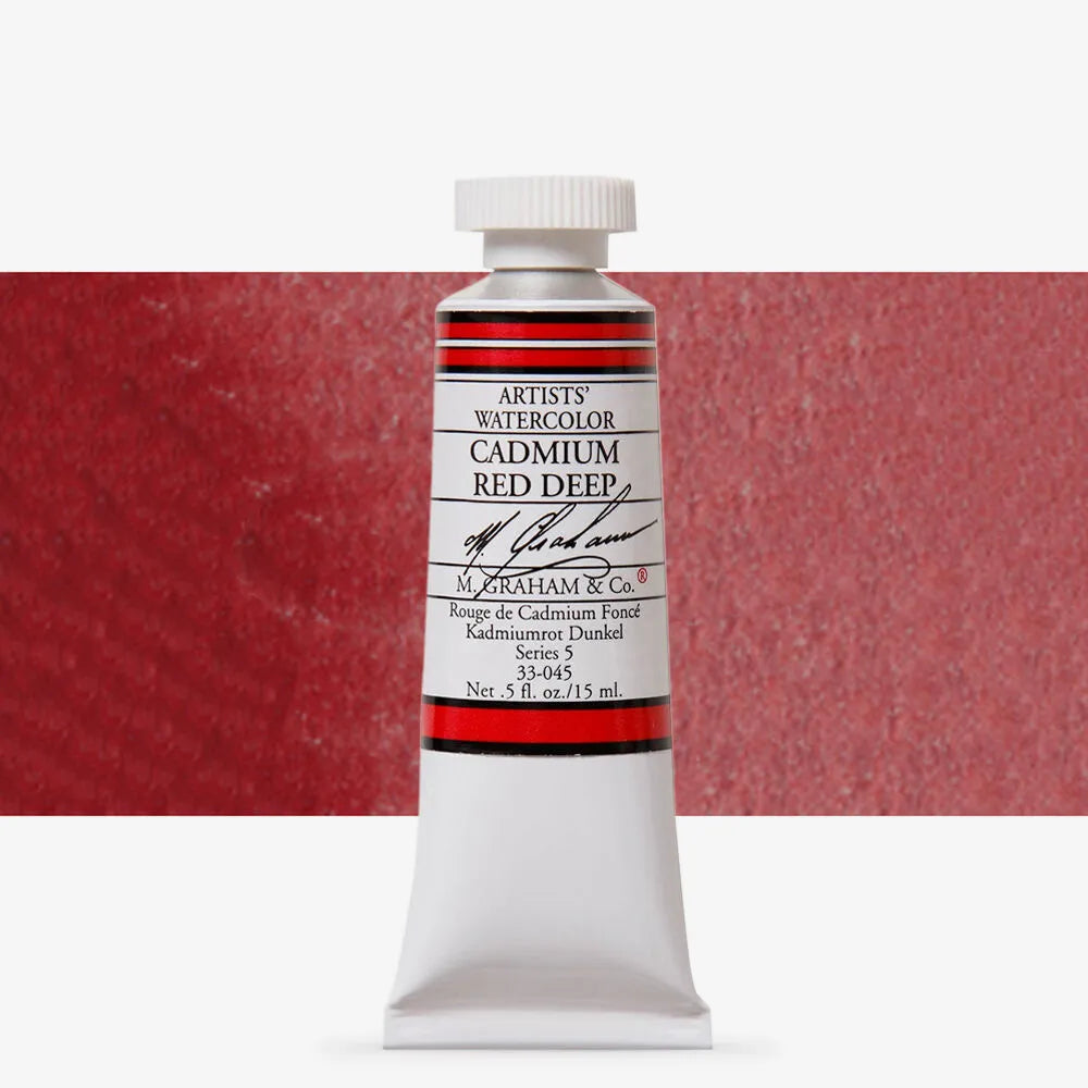 M.Graham 15ml Artists Watercolour 045 Cadmium Red Deep