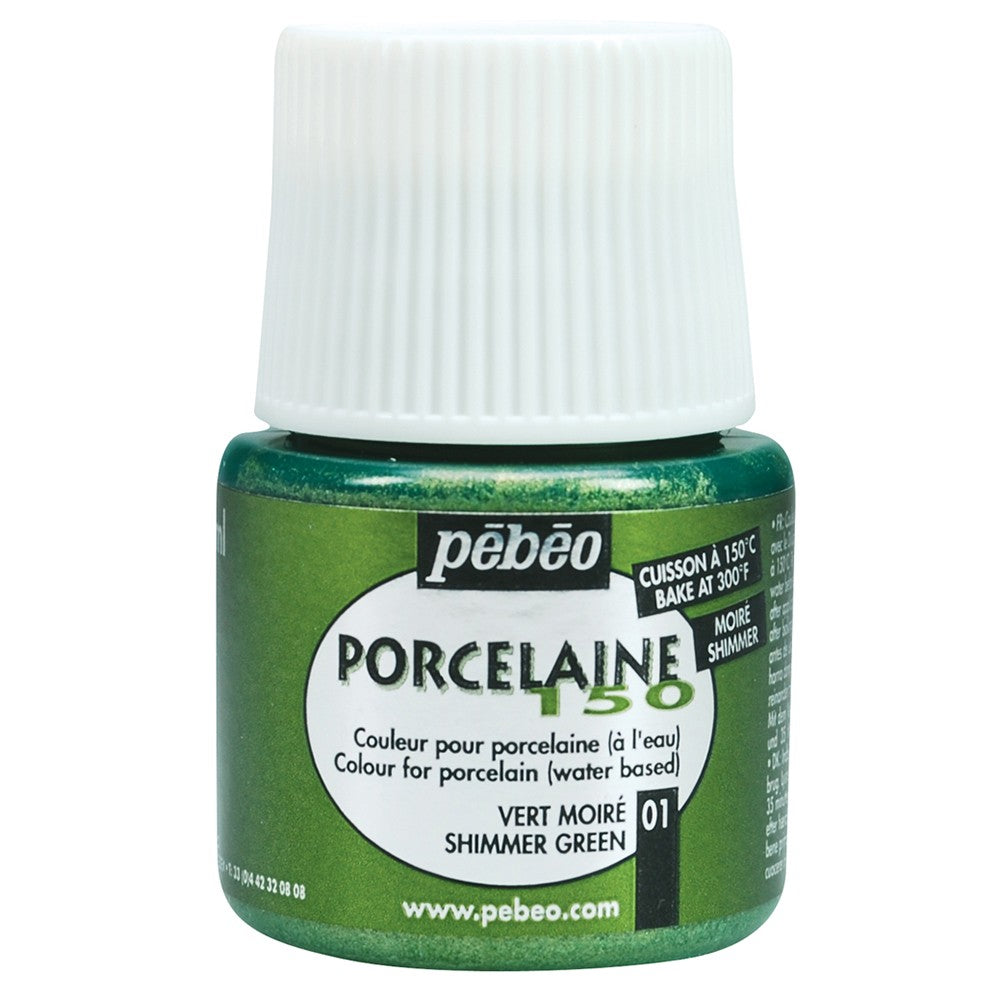 PEBEO Porcelaine 150 45ml Shimmer Green
