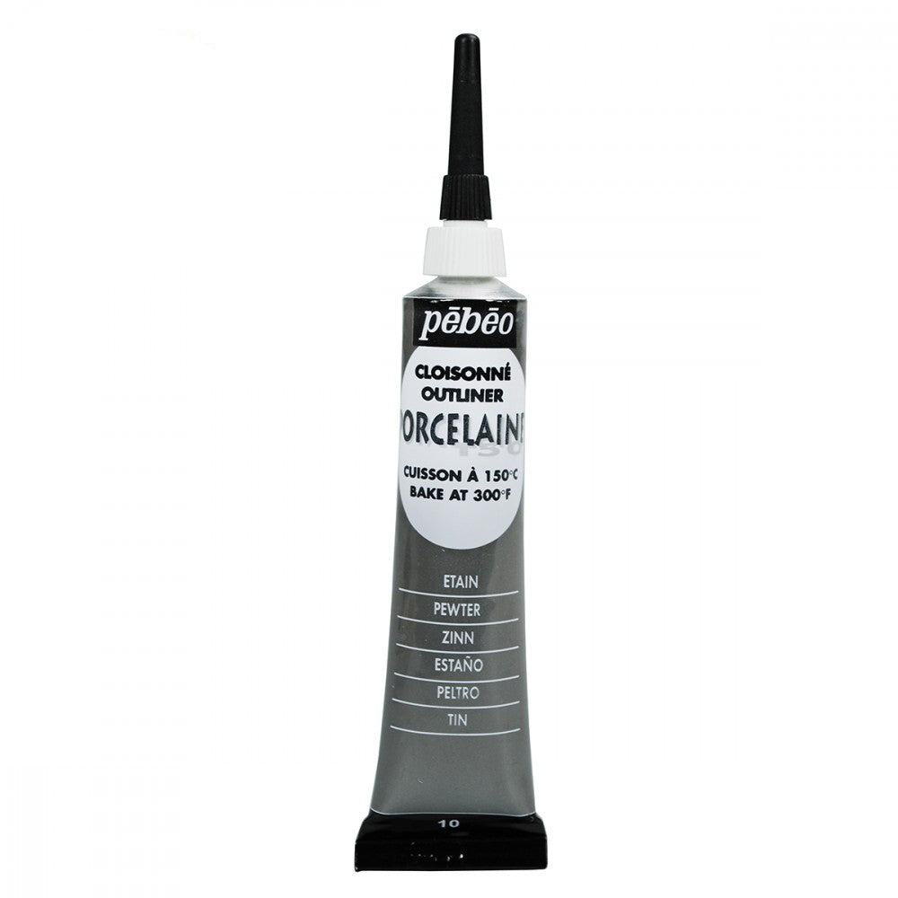 PEBEO Porcelaine 150 Outliner 20ml Pewter