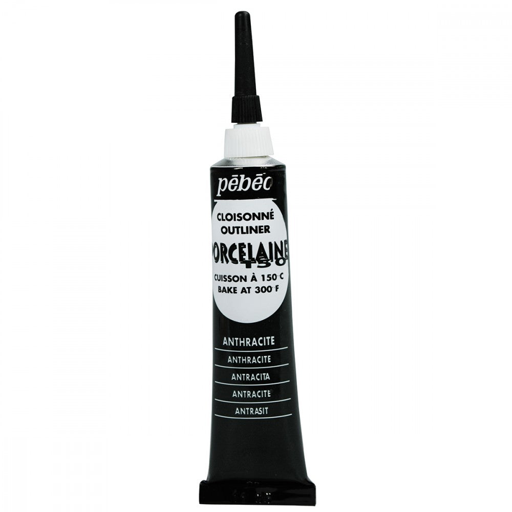 PEBEO Porcelaine 150 Outliner 20ml Anthracite Blac