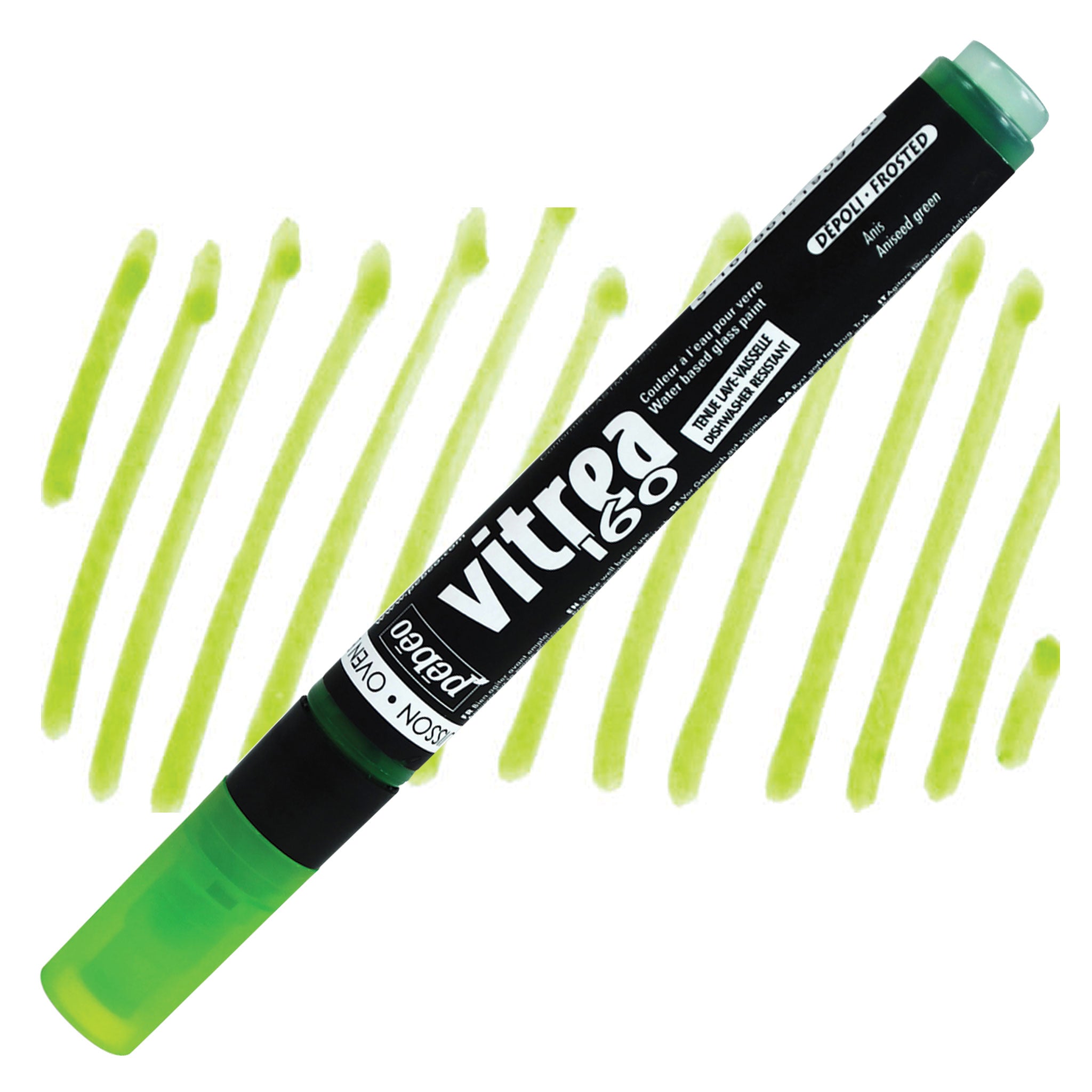 PEBEO Vitrea 160 Frosted Marker 1.2mm Aniseed Green