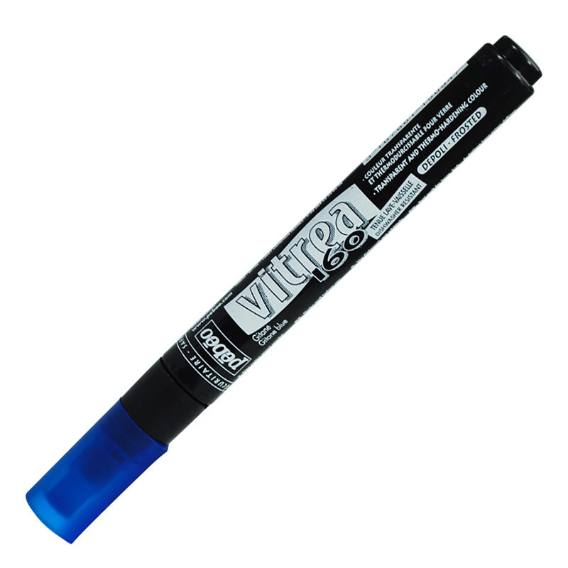 PEBEO Vitrea 160 Frosted Marker 1.2mm Blue