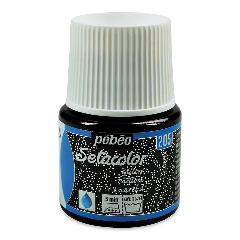 PEBEO Setacolor Light Glitter 45ml Onyx
