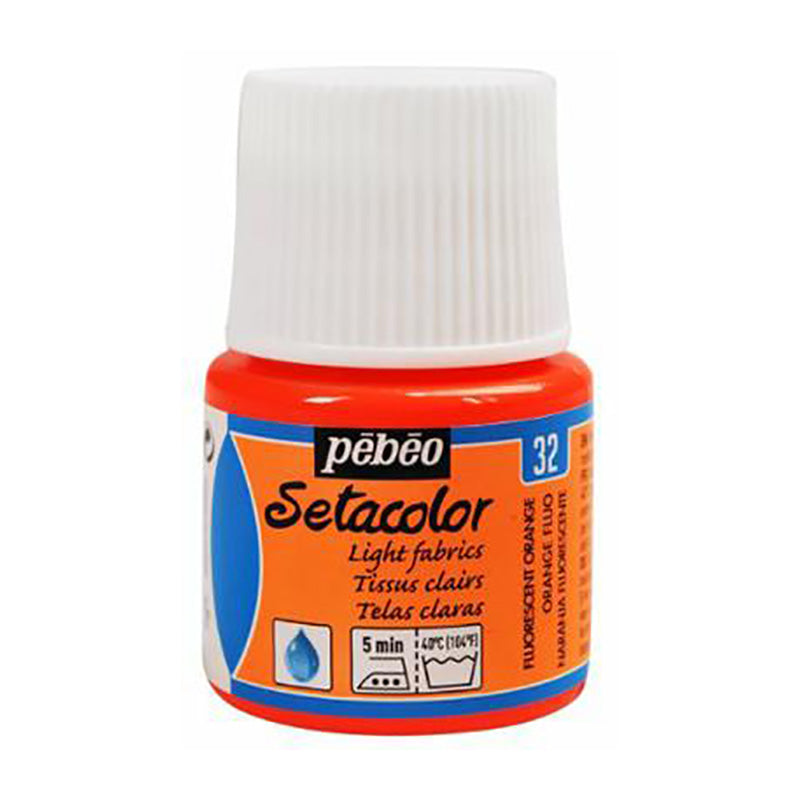 PEBEO Setacolor Light 45ml Fluorescent Orange