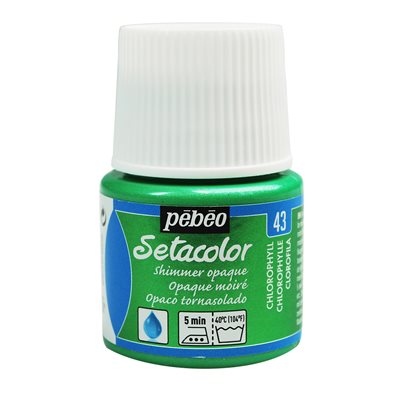 PEBEO Setacolor Opaque 45ml Shimmer Chlorophyll