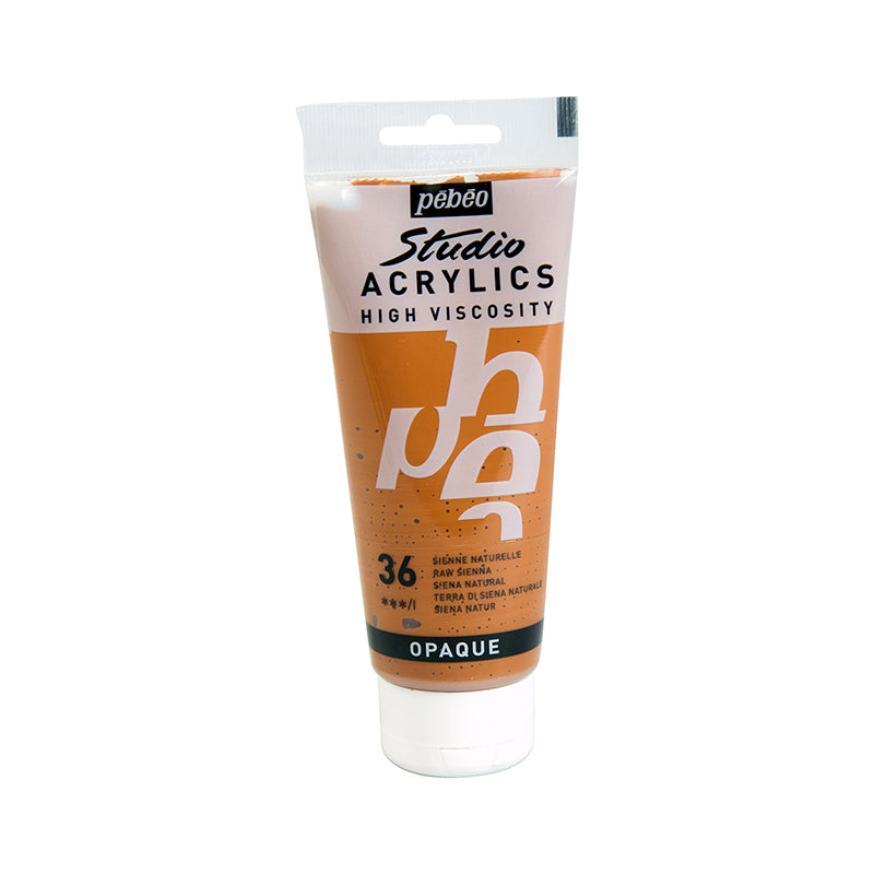 PEBEO Studio Acrylics High Viscosity 100ml Raw Sienna