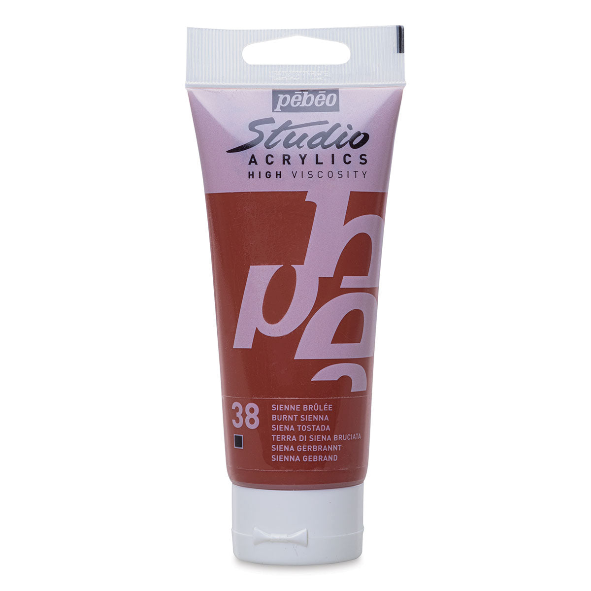 PEBEO Studio Acrylics High Viscosity 100ml Burnt Sienna